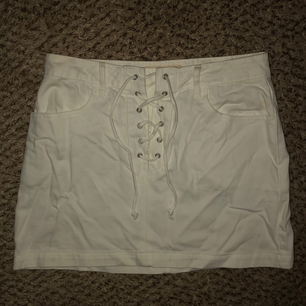 Pacsun white high waisted skirt